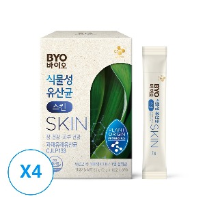 [CJ웰케어]바이오 식물성 피부 유산균 SKIN 30포x4개(총 2개월분)
